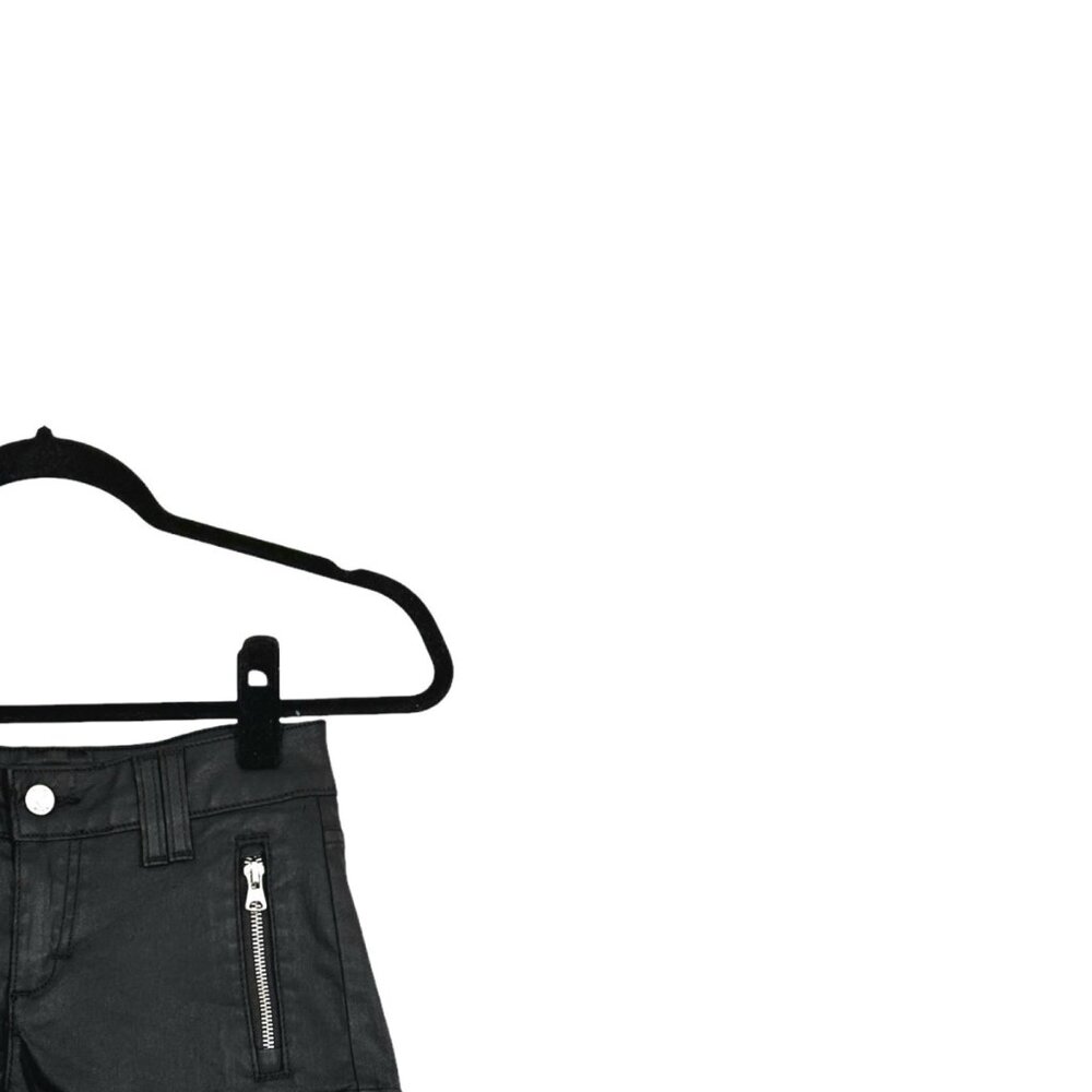 Bebe Matte Coated Clean Zip Shorts - Picture 5 of 6